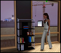 Sims 3 in apartment in Late Night